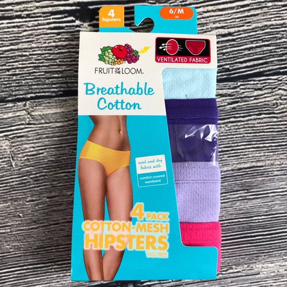 Fruit of the loom women's breathable hipsters Clearance